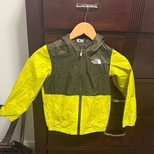 The North Face Kids' Green and Lime Windbreaker